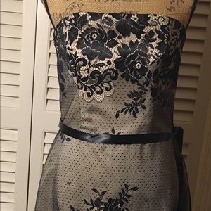 White House Black Market Strapless A-Line Dress